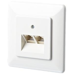 METZ CONNECT BTR IT CONNECT UAE 8/8 UP - Anschlussdose, unterputz - RJ-45 X 2 - Pure White, RAL 9010 - 2 Ports (130064102-I)