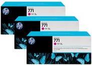 HP 771 - 3er-Pack - 775 ml - Magenta - Original - Tintenpatrone - für DesignJet Z6200, Z6600 Production Printer, Z6800 Photo Production