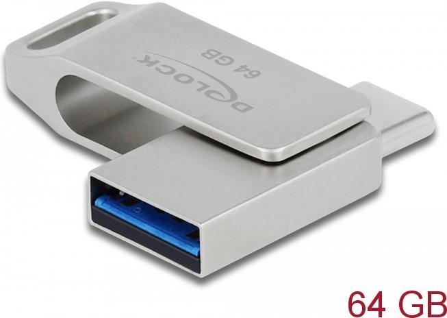DeLOCK - USB-Flash-Laufwerk - 64GB - USB 3,2 Gen 1 / USB-C (54075)