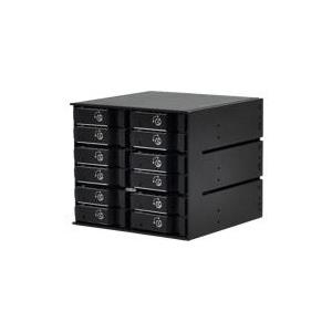 Jou Jye Computer JJ-1012M-SS - Gehäuse für Speicherlaufwerke mit Lüfter - 6.4 cm ( 2.5 )