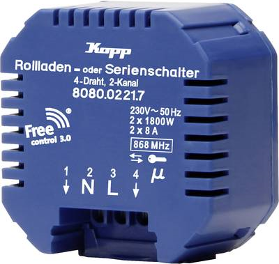 Kopp Free Control 3.0 2-Kanal Funk-Empfänger Free Control 3.0 (808002217)