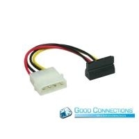 Good Connections - S-ATA Stromadapter - 1 x 4 -Pin (M) - 1 x 15 Pin (abgewinkelt) (M) - 15 cm (5021-ATW)