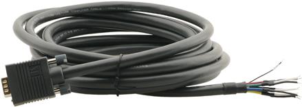 Kramer C-GM/XL-100 - Videokabel - ohne Stecker bis HD-15 (M) - 30,5m - geformt, Daumenschrauben - Dunkelgrau (92-81100100)