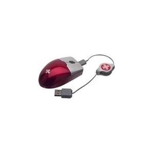 WorldConnect Swiss Mobile Mini - Maus - optisch - kabelgebunden - USB - Rot