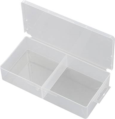 TRU COMPONENTS SG817-02 Sortimentskasten (L x B x H) 173 x 86 x 35 mm Anzahl Fächer: 2 feste Unterteilung (1566599)