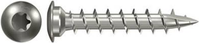 Fischer 660702 Pfostenschrauben 7 mm 40 mm Torx Edelstahl 50 St. (660702)
