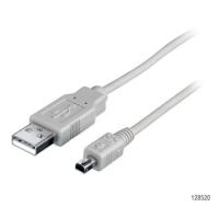 Equip - USB-Kabel - USB Typ A, 4-polig (M) - Mini-USB Typ B, 5-polig (M) - 1,8m - beige (128521)