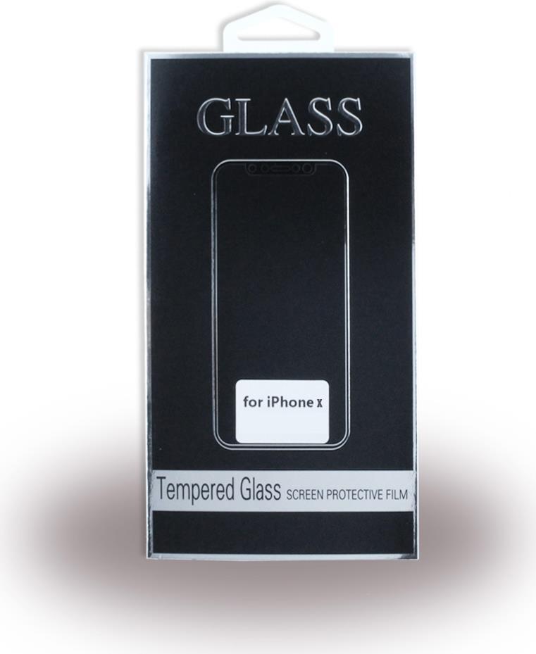 Premium - Apple iPhone X - 5D Glas Displayschutz / Displayschutzfolie - Schwarz