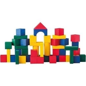 Woodyland Holzblöcke in einen Eimer mit 50 Stück. (95003)