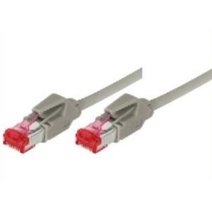 Dätwyler Patchkabel S/FTP, Cat 6, grau, 15,0 m Hochflexibel, mit Hirosesteckern TM21 (bisherige Bezeichnung S-STP) (74415)