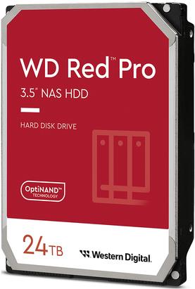 WD Red Pro WD240KFGX - Festplatte - 24 TB - intern - 3.5" (8.9 cm) - SATA 6Gb/s - 7200 rpm - Puffer: 512 MB (WD240KFGX)