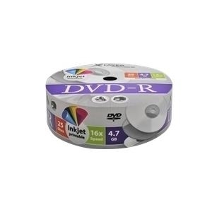 XLayer - 25 x DVD-R (G) - 4.7 GB (120 Min.) 16x - weiß - mit Tintenstrahldrucker bedruckbare Oberfläche - Brick