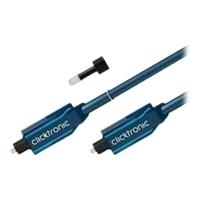 ClickTronic Casual Series - Digitales Audio-Kabel (optisch) - Mini-Phone Stereo 3,5 mm/TOSLINK (M) bis TOSLINK (M) - 2 m - Glasfaser