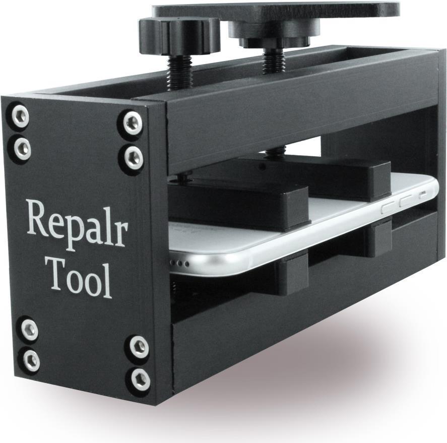 Profi Werkzeug - Rahmen Krümmung / Handy Reparatur Werkzeug - Bis 17cm Höhe - Schwarz