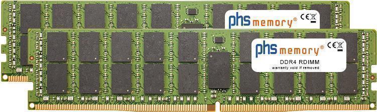 PHS-memory 128GB (2x64GB) Kit RAM Speicher passend für Fujitsu Primequest 3800B2 DDR4 RDIMM 2933MHz PC4-23400-R (SP396347)