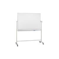 FRANKEN Stativdrehtafel X-tra! Line, 2.000 x 1.000 mm Weißwandtafel, magnethaftend, abwischbar, Ablageleiste (STC203)