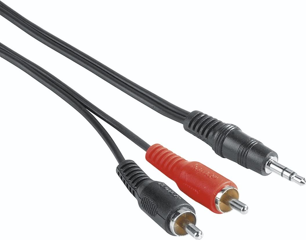 Hama 3.5mm Jack Plug to 2x RCA Plugs, 2 Metre