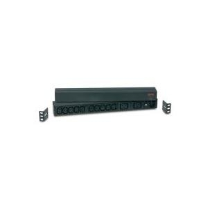 Schneider Electric APC Basic Rack-Mount PDU - Steckdosenleiste (Rack - einbaufähig) - Wechselstrom 208/230 V - Eingabe, Eingang IEC 60320 C20 - Ausgangsanschlüsse: 12 (IEC 60320 C13, IEC 60320 C19) - Schwarz - für P/N: AR3100, AR3150, SMX3000RMHV2UNC