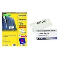 Avery Zweckform Pin Badge Holders with Printable Inserts - Namensbadge-Karten - 60 x 90 mm - 104 Karte(n) (13 Bogen x 8) - (4831)