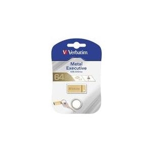 Verbatim Metal Executive - USB-Flash-Laufwerk - 64GB - USB3.0 - Gold (99106)