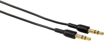 hama Anschlusskabel Miniblack, 2 x 3,5 mm Klinkenstecker 3,5 mm Klinkenstecker stereo - 3,5 mm Klinkenstecker stereo (14087)