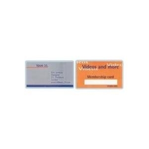 Leitz Folientasche 125 Micron, für Visitenkarten, 100 Stück (7369-00-02)