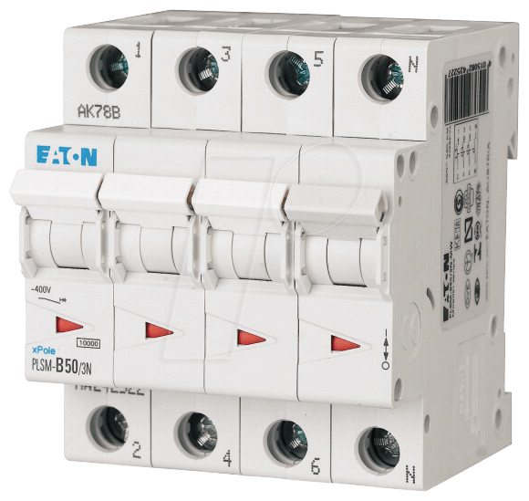 Eaton Leitungsschutzschalter (PLSM-C50/3N-MW)