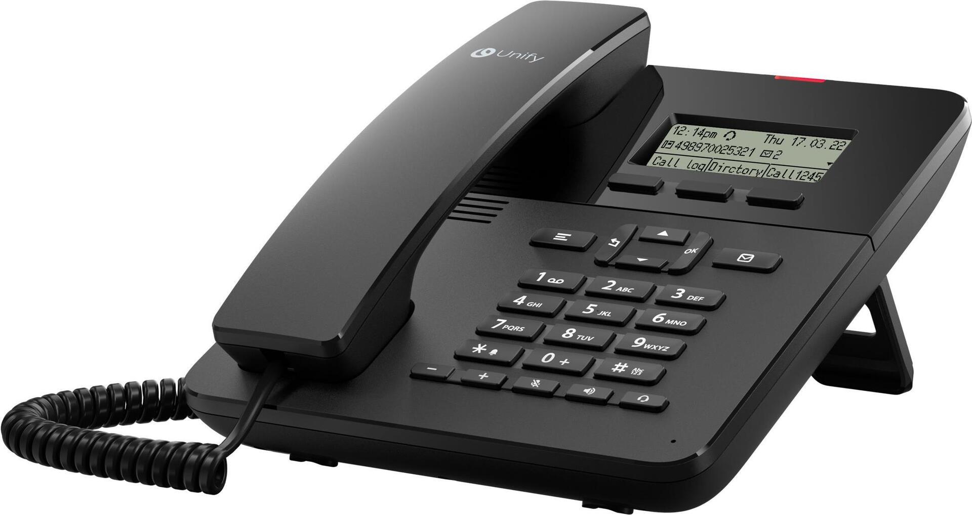 Unify OpenScape Desk Phone CP110 Telefono analogico Nero (OPENSCAPE DESK PHONE CP110) - Versione UK