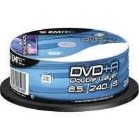 Emtec EKOVPR85108CB DVD+R Rohlinge DL (8x Speed, 8,5GB, 10er Cake Box) (EKOVPR85108CB)