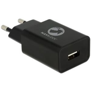 Alimentatore Navilock presa USB A esterna 1x 5 V 2,4 A 12 W nero