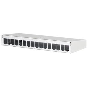 BTR E-DAT modul - Installationskasten Netzwerkoberfläche - Pure White, RAL 9010 - 16 Ports (130861-1602-E)