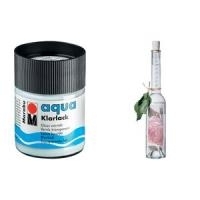 Marabu Klarlack Aqua, hochglänzend, 50 ml, im Glas Acryllack, farblos, auf Wasserbasis, wetterfest (113505000)