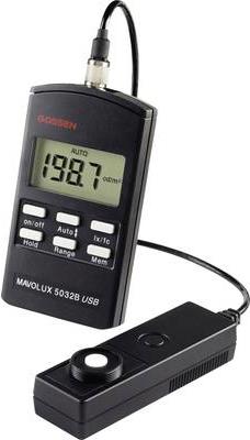 Gossen MAVOLUX 5032 B USB Lux-Meter, Beleuchtungsmessgerät, Helligkeitsmesser 0.01 - 199900 lx (F503N)