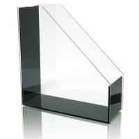 WEDO Stehsammler acryl exklusiv, DIN A4, glasklar/schwarz aus Acryl, im Geschenkkarton (60 1301)