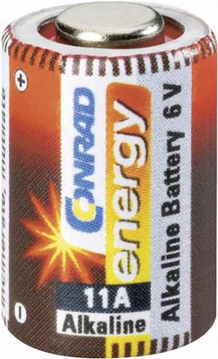 CONRAD ENERGY Hochvolt-Spezialbatterie 11A 6 V A11, E11A, V11A, V11PX, V11GA, L1016, MN11, G11A, GP1 (650592)