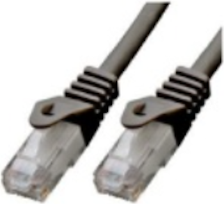 M-Cab 3947 cavo di rete Nero 5 m Cat6 U/UTP [UTP] (CAT6 RJ45 UTP LSZH 5M BK - 5GBIT PATCH CABLE HALOGENFREI)