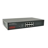 ROLINE PoE Fast Ethernet Switch, 8 Port (8x PoE), 48,30cm (19) Einbau (21.13.1191) - Sonderposten