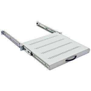19 Fachboden ausziehbar, 1HE, 550mm, 45kg, Triton RAB-UP-X20-A1, mit Teleskopschienen, schwarz (RAB-UP-X20-A1)