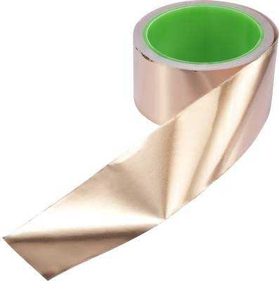 TRU COMPONENTS ESD-Klebeband 10 m Kupfer (L x B) 10 m x 50 mm CU-F5.0R1000 (1569012)