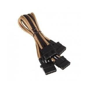 BitFenix Alchemy Premium Modding Series - Molex zu 3x Molex Adapter - 1x 4 Pin Molex (M) - 3 x 4 Pin Molex (W) - 55cm - Gold - Schwarz (BFA-MSC-M3MAKK-CK)
