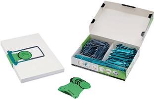 Jalema Abheftbügel Clipex 5721000 grün 100 St./Pack. +Labels (5721000)