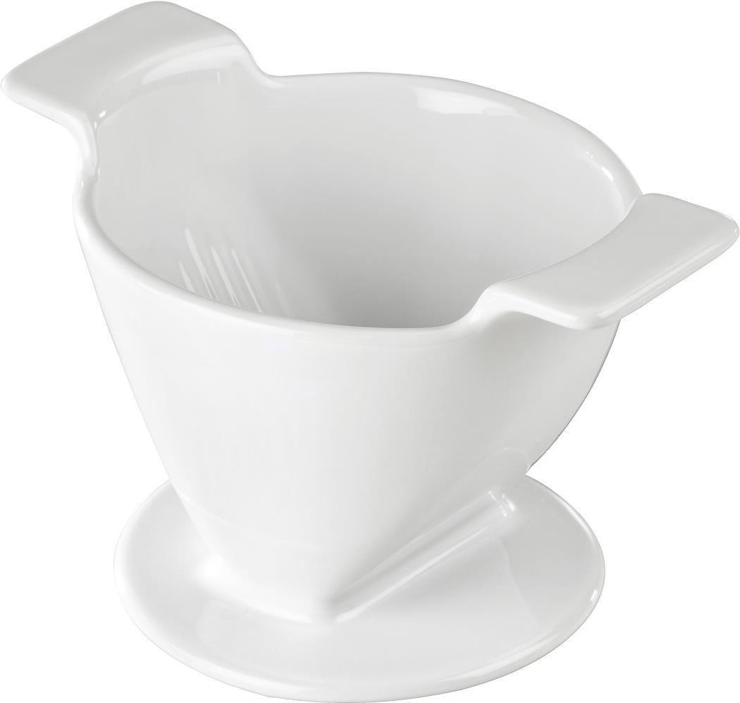 Xavax Kaffeefilter aus Porzellan, Größe 4, Weiß (00111242)