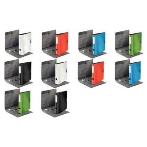 LEITZ Ordner Active Solid, 180 Grad, 82 mm, weiß DIN A4, abgerundeter Rücken, aus Polyfoam, innen grau, - 1 Stück (1047-10-01)