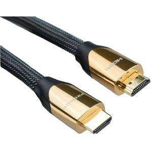 ROLINE Premium - HDMI mit Ethernetkabel - HDMI (M) bis HDMI (M) - 4.5 m - Doppelisolierung - Nylon Black - 4K Unterstützung (11.04.5804)