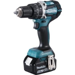 Makita DHP484RTJ Handbohrmaschine Lithium-Ion (Li-Ion) 5Ah 1800g Schwarz - Blau Akku-Bohrer (DHP484RTJ)