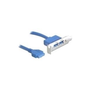 Staffa per slot DeLock - USB 3.0 2xPort