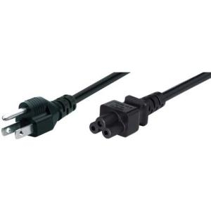 Netzanschlusskabel USA, Stecker an 3pol Buchse C5, schwarz, 1,8 m Notebook-Anschlusskabel für die USA (35902US)