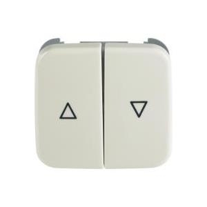 Busch-Jaeger Abdeckung Jalousie-Schalter Duro 2000 SI, Duro 2000 SI Linear Creme-Weiß 2504-212 (2504-212)
