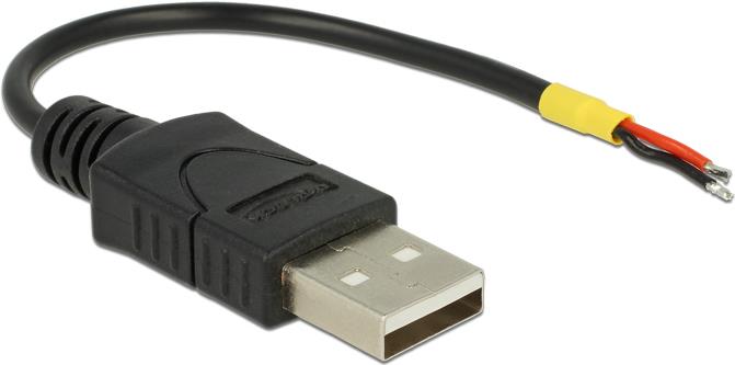 DeLOCK 85250 cavo USB USB 2.0 0,1 m USB A Nero (Delock - USB-kabel - USB til hardwire)