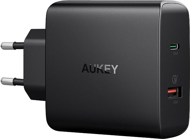 AUKEY POWER DELIVERY 2.0 PA-Y11 Ladegerät (USB, USB Typ C, schwarz) (PA-Y11)